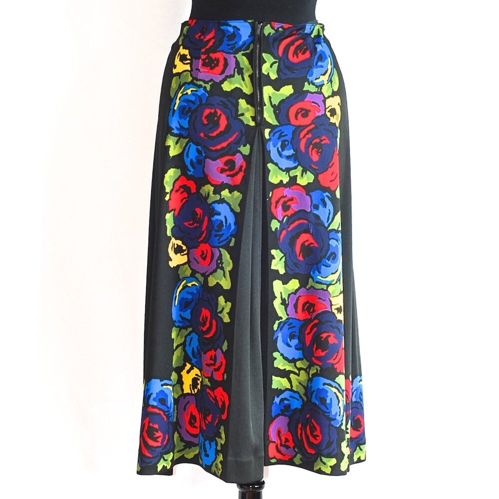 Roberta di Camerino 1970's Floral Themed Skirt - Italy